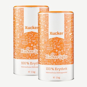 Xucker, Xucker light 100 % Erythrit 2 x 1000 g, 