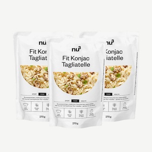 nu3, nu3 Fit Konjak-Nudeln Tagliatelle / 3 x 200 g, 
