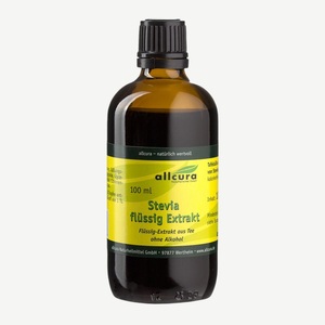 Allcura, allcura Stevia flüssig Extrakt, allcura Stevia Extrakt flüssig