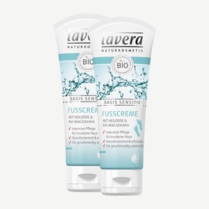 Lavera, Lavera Basis Sensitiv Fusscreme 2 x 75 ml, 