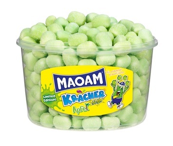 HARIBO, Haribo Maoam Kracher Apfel sour, 265 Stück, Maoam Kracher Apfel 232 Stk.