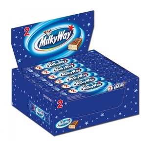 Milky Way, Milky Way Riegel, 43g, Milky Way Doppelriegel 28x 43g 1204g