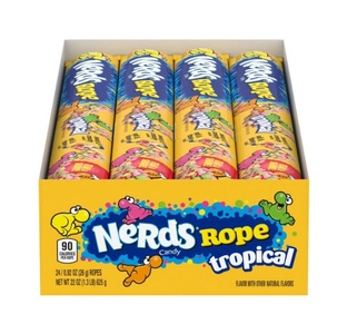 Wonka, Nerds Rope diverse Sorten, 26g, Nerds Rope Tropical Bonbonstange