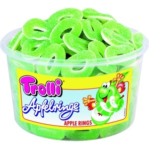 undefined, Apfelringe 150 Stk., Trolli Apfelringe 150 weiche gezuckerte und saure Apfel Ringe