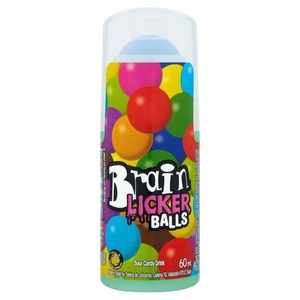 Iberica de Golosinas S.L., Brain Licker Balls Candy Drink 60ml, Brain Licker Balls Candy Drink 60ml