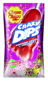 undefined, Chupa Chups Crazy Dips Strawberry 14g, Chupa Chups Crazy Dips Strawberry 14g
