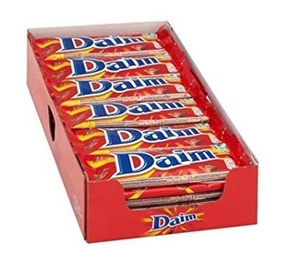 Daim, Daim Riegel, 28g, Daim Schokoladenriegel Choc Bar 36 x 28 g
