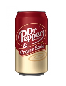 undefined, Dr Pepper & Cream Soda USA 355ml Koffeinhaltiges Erfrischungsgetränk, Dr Pepper & Cream Soda USA 355ml