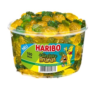 HARIBO, Haribo Dies Das Ananas 150 Stk., Haribo Dies Das Ananas 150 Stück