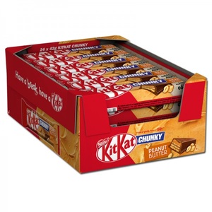 Nestle, Nestle KitKat Chunky diverse Sorten, 40g, KitKat Chunky Peanut Butter Riegel 24x 36.5g