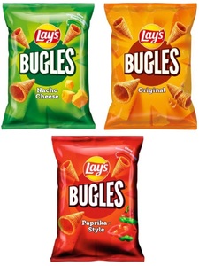 undefined, Lay's Bugles Paprika-Style 95g Maissnack in Hörnchen-Form, Lay's Bugles Paprika-Style 95g Maissnack in Hörnchen-Form