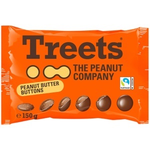 Treets, Treets Peanut Butter Buttons, 150g, 