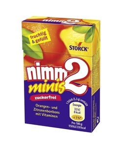 Nimm2, nimm2 Minis zuckerfrei 40g, nimm2 Minis zuckerfrei 40g