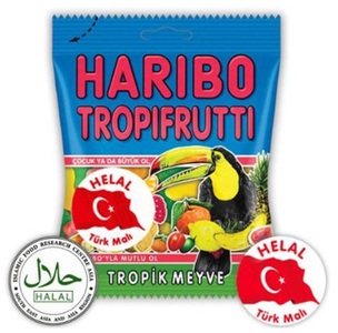 HARIBO, Haribo Tropifrutti Halal, 100g, 