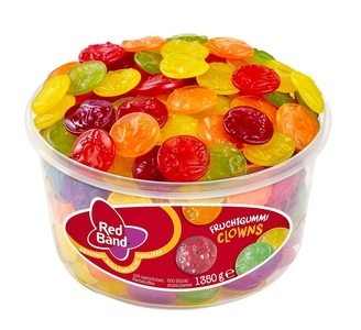 Red Band, Red Band Fruchtgummi Clowns 1350g, Red Band Fruchtgummi Clowns Smile 300 Stück