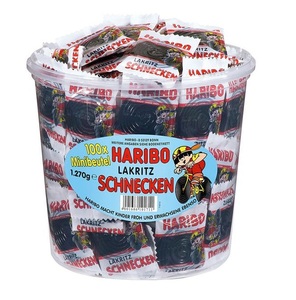 undefined, Haribo Lakritz Schnecken Minis 100x13g, Haribo Lakritz Schnecken Minis 100x13g