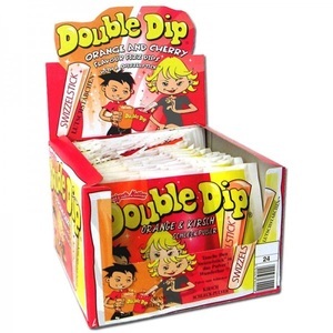 Swizzels, Swizzels Double Dip Schleckpulver, 18g, Swizzels Lutschstäbchen Double Dip 24 x 18 g