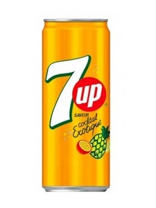 undefined, 7 Up Cocktail Exotique 330ml, 7-Up Cocktail Exotique Limonade 330ml USA