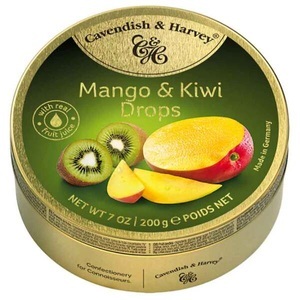 Cavendish & Harvey, Cavendish & Harvey Mango & Kiwi Drops 200g, Mango & Kiwi Drops - 200g