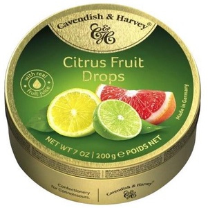Cavendish & Harvey, Citrus Fruit Drops - 200g, Citrus Fruit Drops - 200g