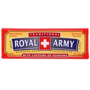 Royal Army, Milchschokolade mit Guarana - 50g, Milchschokolade mit Guarana - 50g