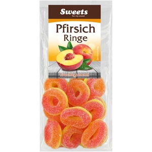 Odenwälder, Pfirsich Ringe Fruchtgummi 100g, Pfirsich Ringe Fruchtgummi 100g