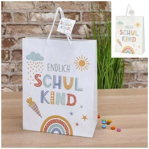 undefined, Geschenktüte Endlich Schulkind 33cm, Geschenktüte Endlich Schulkind 33cm