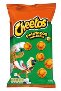 undefined, Cheetos Pelotazos Fussball Large Bag 130g, Cheetos Pelotazos Futebolas Mais-Snack Fussbälle 130g