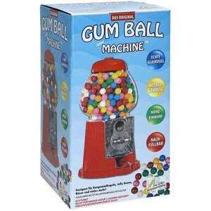 Geschenkidee, (23x12cm) Kaugummispender Retro-Look Glas, Gum Ball Machine Junior 23cm
