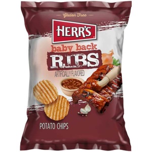 Herr's Baby Back Ribs Potato Chips 184.3g