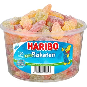 HARIBO, Haribo Saure Raketen 150er Saures Fruchtgummi, Haribo Saure Raketen 150er Saures Fruchtgummi