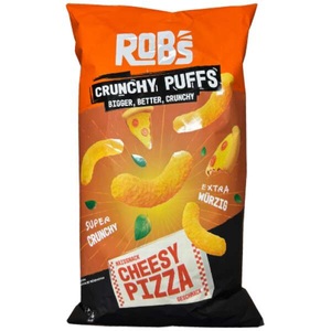 ROB?s Chips by CrispyRob, ROB's Crunchy Puffs Cheesy Pizza 130g, ROB's Crunchy Puffs Cheesy Pizza 130g
