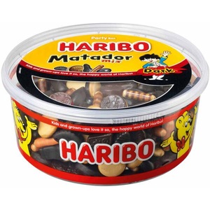 undefined, Haribo Matador Mix Dark 900g XXL-Mischung mit Lakritz, Dragees und Fruchtgummi, Haribo Matador Mix Dark 900g