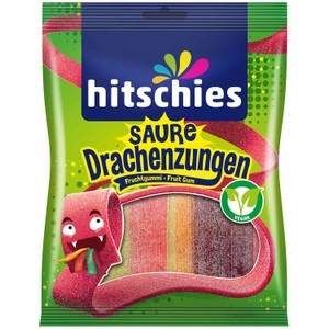 Hitschler, Hitschler Saure Drachenzungen diverse, 125g, hitschies Saure Drachenzungen 125g