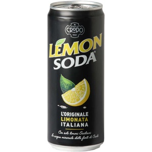 Lemon Soda, Crodo Soda diverse Sorten, 330ml, Fonti di Crodo Lemon Soda 330ml