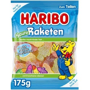 HARIBO, Haribo Saure Raketen 175g, Haribo Saure Raketen 175g Saures Fruchtgummi