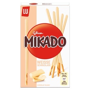 Lu, LU Mikado Zen blanc 75g, Mikado Weisse Schokolade & Keksstäbchen