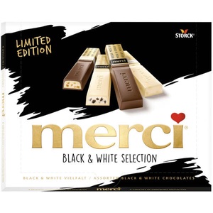 Storck, Storck Pralinen Merci Finest Selection Black & White 240 g, Merci Black & White Selection 240g