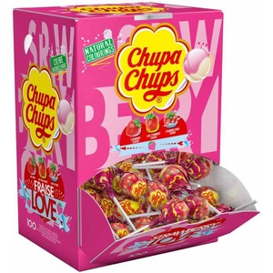 Chupa Chups, Chupa Chups Strawberry Love 1 Stück, Chupa Chups Strawberry Love 1 Stück