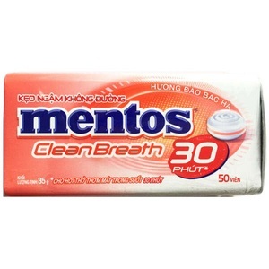Mentos, Mentos Clean Breath Peach Mints 35g, Mentos Clean Breath Peach Mints 35g