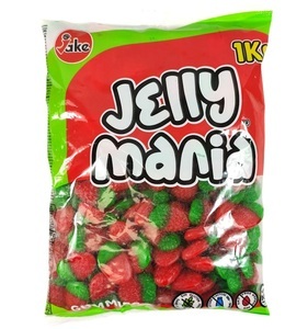 Jake, Jake Wild Strawberries 100g Halal Fruchtgummi, Jake Jelly Mania Strawberries Halal 1kg