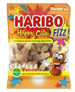 HARIBO, Haribo Halal Happy Cola Fizz 100g