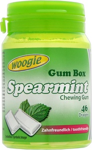 Woogie, Woogie Kaugummi Spearmint zuckerfrei 64.4g
