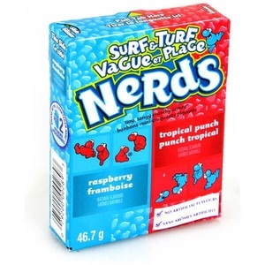 Nestlé S.A., NERDS Surf & Turf Raspberry & Tropical Punch 46.7 Gramm USA, Nerds Surf & Turf Raspberry & Tropical Punch 46.7g