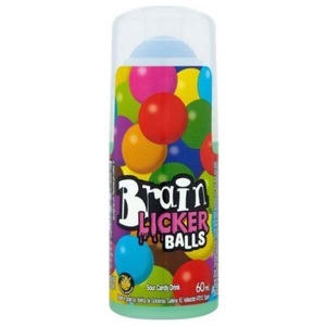 Iberica de Golosinas S.L., Brain Licker Balls Candy Drink 60ml, Brain Licker Balls Candy Drink 60ml