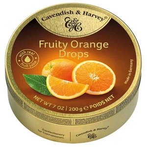 Cavendish & Harvey, Cavendish & Harvey Fruity Orange Drops 200g, Cavendish & Harvey Fruity Orange Drops 200g