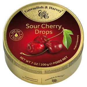 Cavendish & Harvey, Sour Cherry Drops - 200g, Sour Cherry Drops - 200g