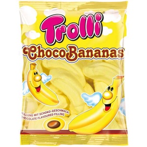 Trolli, Trolli Choco Bananas 150g, Trolli Choco Bananas 150g