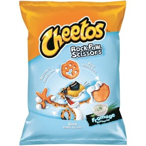 Cheetos, Cheetos Rock Paw Scissors Cheese 85g, Cheetos Cheese Flavoured 85g