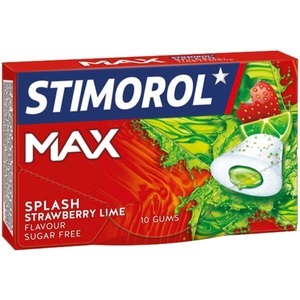 Stimorol, Stimorol Max Splash Strawberry Lime 22g, Stimorol Max Splash Strawberry Lime 22g